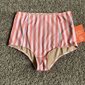 KORTNI JEANE striped high waisted bottom